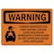 Signmission Safety Sign, OSHA WARNING, 7" Height, 10" Width, Carbon Dioxide Gas Fire, Landscape OS-WS-D-710-L-12514 - alternate 1